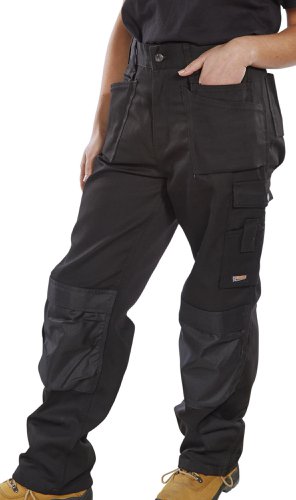 Beeswift Premium Multi Purpose Trousers Black 36T, 42T, 30, 30T, 32, 32T, 34, 34T, 36, 38, 38T, 40, 40T, 42, 44, 44T, 46, 46T