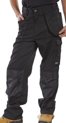 Beeswift Premium Multi Purpose Trousers Black 36T, 42T, 30, 30T, 32, 32T, 34, 34T, 36, 38, 38T, 40, 40T, 42, 44, 44T, 46, 46T