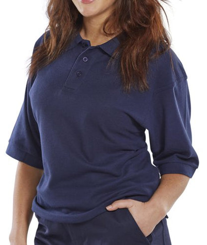 Beeswift Premium Polo Shirt Navy Blue S