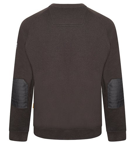JCB Trade Crew Sweatshirt Black, Grey S