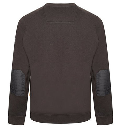 JCB Trade Crew Sweatshirt Black, Grey S