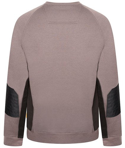 JCB Trade Crew Sweatshirt Black, Grey S