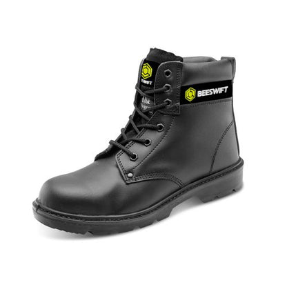 Beeswift Traders S3 6 inch Boot Black 06, 07, 08, 09, 10, 11, 12, 13