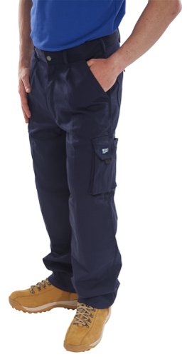 Beeswift Traders Newark Trousers Navy Blue 34T, 36T, 38T, 46, 30, 30T, 32, 32T, 34, 36, 38, 40, 40T, 42, 42T, 44, 44T, 46T, 48
