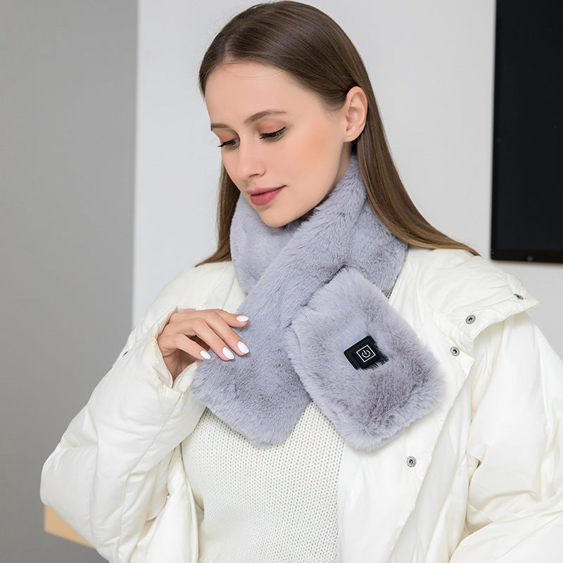 Rechargable Heated Neck Scarf  Wrap Three-gear Temperature Control