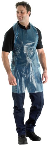 Beeswift Disposable Apron White, Blue 42X27 Pack of 1000