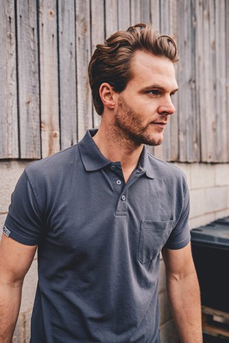 JCB Essential Grey Polo Shirt S