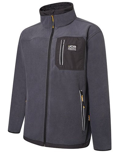 JCB Trade Fleece Full Zip Steel Blue M