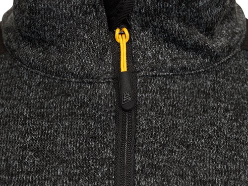 JCB Trade Elmhurst II Grey Quarter Zip Knitted Jumper L