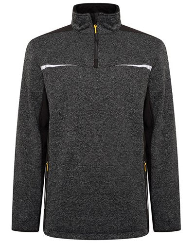 JCB Trade Elmhurst II Grey Quarter Zip Knitted Jumper M