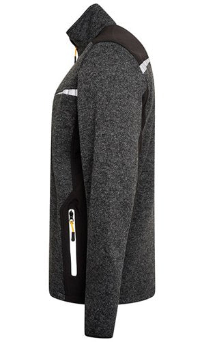 JCB Trade Elmhurst II Grey Quarter Zip Knitted Jumper S