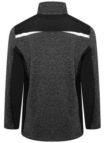 JCB Trade Elmhurst II Grey Quarter Zip Knitted Jumper S