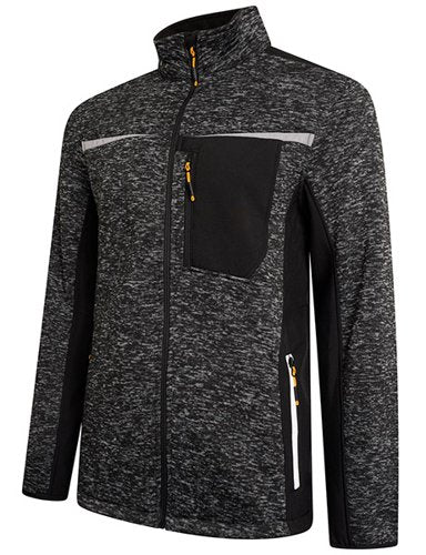 JCB Trade Essington II Full Zip Grey Knitted Jumper L