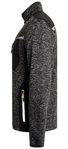 JCB Trade Essington II Full Zip Grey Knitted Jumper L