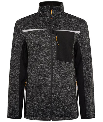 JCB Trade Essington II Full Zip Grey Knitted Jumper M