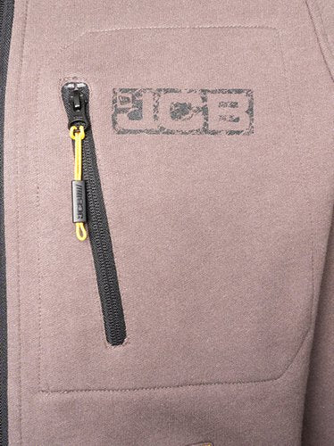 JCB Trade Zip Thru Hoodie Grey L