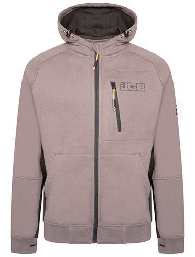 JCB Trade Zip Thru Hoodie Grey M