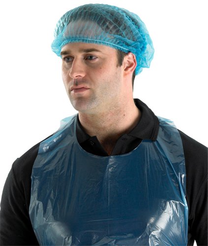 Beeswift Disposable Mob Cap Blue, White  (Box of 1000)