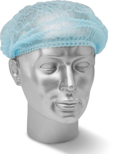 Beeswift Disposable Mob Cap Blue, White  (Box of 1000)