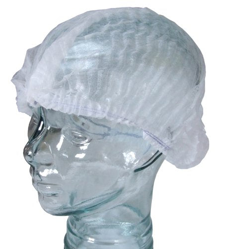 Beeswift Disposable Mob Cap Blue, White  (Box of 1000)