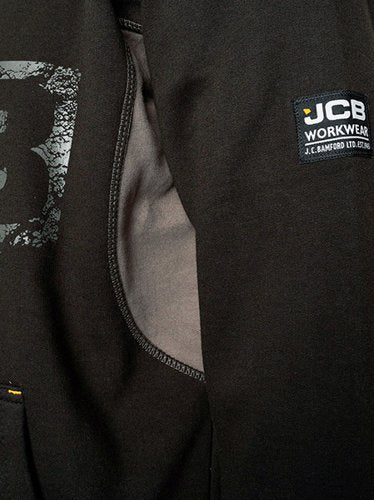 JCB Horton Hoodie Black/Grey S