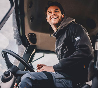 JCB Horton Hoodie Black/Grey S