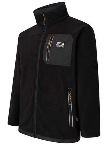 JCB Trade Fleece Full Zip Black L
