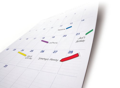 Post-it Index Arrow Flags, Blue, Orange, Pink and Green, 11.9 mm x 43.2 mm, 24 Flags/Dispenser, 4 Dispensers/Pack