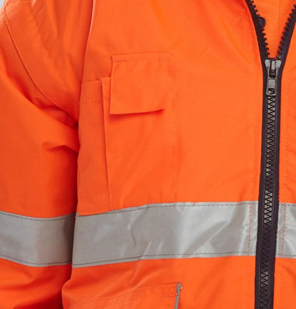 Beeswift Europa Bomber Jacket Orange / Navy 3XL, 4XL, 5XL, M, XL, 2XL