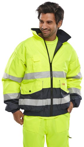 Beeswift Europa Bomber Jacket Saturn Yellow / Navy 3XL, 4XL, 5XL, 6XL, M, 2XL, XL