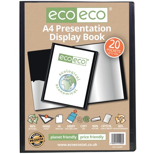 Eco Eco A5 50% Recycled Presentation Display Book with 40, A4 50% Recycled Presentation Display Book with 40, A4 50% Recycled Presentation Display Book with 10, A2 50% Recycled Presentation Display Book with 10, A4 50% Recycled Presentation Display Book with 20, A5 50% Recycled Presentation Display Book with 60, A4 50% Recycled Presentation Display Book with 60, A4 50% Recycled Presentation Display Book with 40 Clear, A4 50% Recycled Presentation Display Book with 60 Clear, A5 50% Recycled Presentation D...