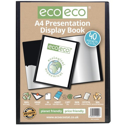 Eco Eco A5 50% Recycled Presentation Display Book with 40, A4 50% Recycled Presentation Display Book with 40, A4 50% Recycled Presentation Display Book with 10, A2 50% Recycled Presentation Display Book with 10, A4 50% Recycled Presentation Display Book with 20, A5 50% Recycled Presentation Display Book with 60, A4 50% Recycled Presentation Display Book with 60, A4 50% Recycled Presentation Display Book with 40 Clear, A4 50% Recycled Presentation Display Book with 60 Clear, A5 50% Recycled Presentation D...
