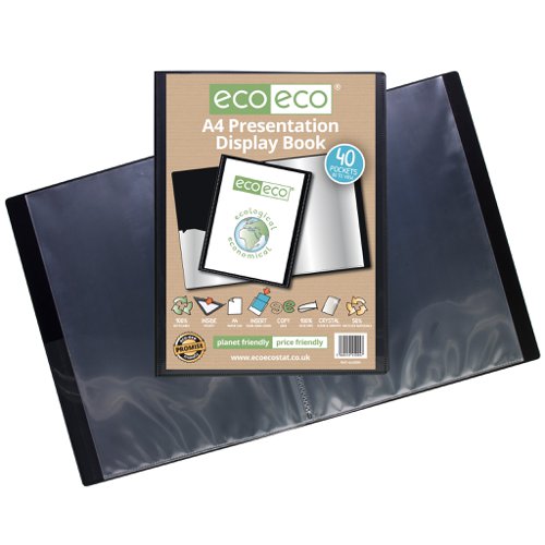 Eco Eco A5 50% Recycled Presentation Display Book with 40, A4 50% Recycled Presentation Display Book with 40, A4 50% Recycled Presentation Display Book with 10, A2 50% Recycled Presentation Display Book with 10, A4 50% Recycled Presentation Display Book with 20, A5 50% Recycled Presentation Display Book with 60, A4 50% Recycled Presentation Display Book with 60, A4 50% Recycled Presentation Display Book with 40 Clear, A4 50% Recycled Presentation Display Book with 60 Clear, A5 50% Recycled Presentation D...