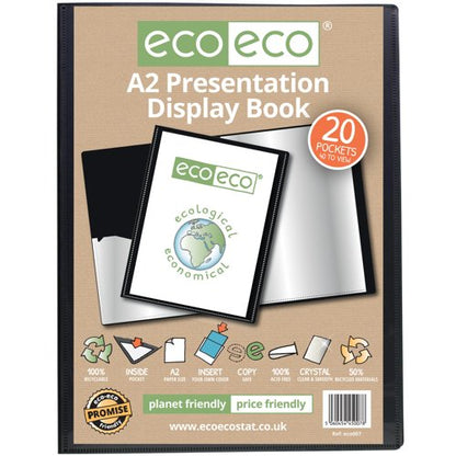 Eco Eco A5 50% Recycled Presentation Display Book with 40, A4 50% Recycled Presentation Display Book with 40, A4 50% Recycled Presentation Display Book with 10, A2 50% Recycled Presentation Display Book with 10, A4 50% Recycled Presentation Display Book with 20, A5 50% Recycled Presentation Display Book with 60, A4 50% Recycled Presentation Display Book with 60, A4 50% Recycled Presentation Display Book with 40 Clear, A4 50% Recycled Presentation Display Book with 60 Clear, A5 50% Recycled Presentation D...