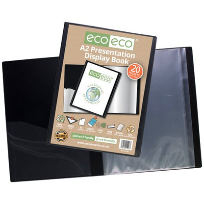 Eco Eco A5 50% Recycled Presentation Display Book with 40, A4 50% Recycled Presentation Display Book with 40, A4 50% Recycled Presentation Display Book with 10, A2 50% Recycled Presentation Display Book with 10, A4 50% Recycled Presentation Display Book with 20, A5 50% Recycled Presentation Display Book with 60, A4 50% Recycled Presentation Display Book with 60, A4 50% Recycled Presentation Display Book with 40 Clear, A4 50% Recycled Presentation Display Book with 60 Clear, A5 50% Recycled Presentation D...