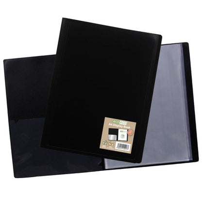 Eco Eco A5 100% Recycled Flexicover Display Book with 20, A4 100% Recycled Flexicover Display Book with 20, A4 100% Recycled Flexicover Display Book with 40 Pockets - Single