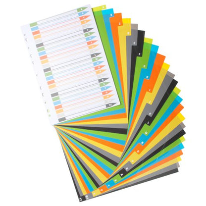 Eco Eco A4 50% Recycled A-Z Index File Dividers - 1 Set of 24