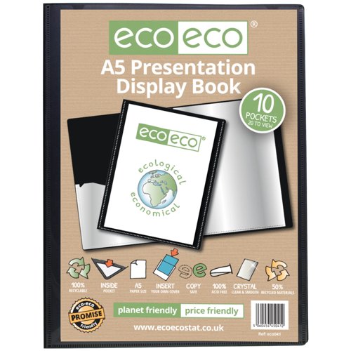 Eco Eco A5 50% Recycled Presentation Display Book with 40, A4 50% Recycled Presentation Display Book with 40, A4 50% Recycled Presentation Display Book with 10, A2 50% Recycled Presentation Display Book with 10, A4 50% Recycled Presentation Display Book with 20, A5 50% Recycled Presentation Display Book with 60, A4 50% Recycled Presentation Display Book with 60, A4 50% Recycled Presentation Display Book with 40 Clear, A4 50% Recycled Presentation Display Book with 60 Clear, A5 50% Recycled Presentation D...