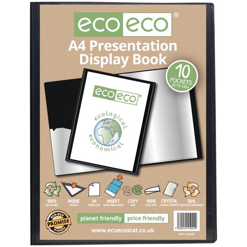 Eco Eco A5 50% Recycled Presentation Display Book with 40, A4 50% Recycled Presentation Display Book with 40, A4 50% Recycled Presentation Display Book with 10, A2 50% Recycled Presentation Display Book with 10, A4 50% Recycled Presentation Display Book with 20, A5 50% Recycled Presentation Display Book with 60, A4 50% Recycled Presentation Display Book with 60, A4 50% Recycled Presentation Display Book with 40 Clear, A4 50% Recycled Presentation Display Book with 60 Clear, A5 50% Recycled Presentation D...