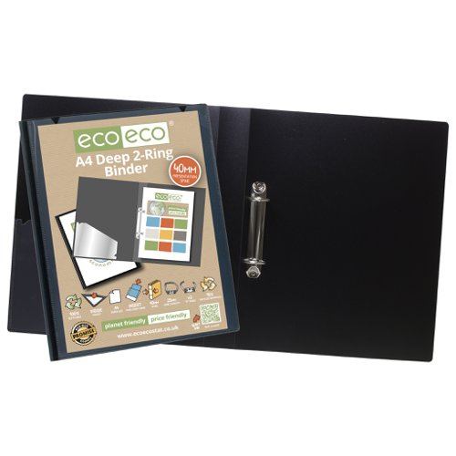 Eco Eco A4 95% Recycled Presentation Deep Ring Binder - Single
