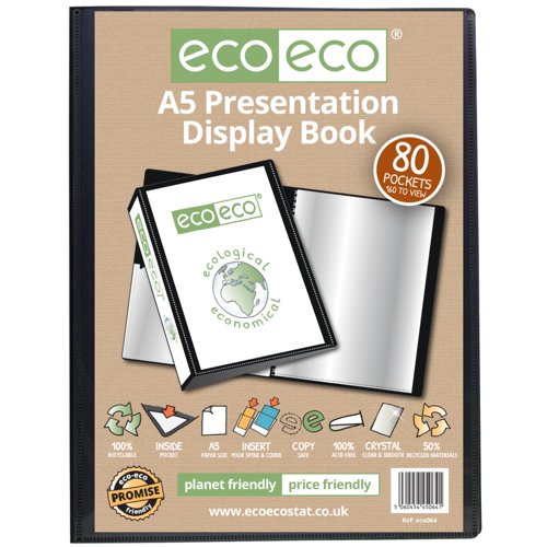 Eco Eco A5 50% Recycled Presentation Display Book with 40, A4 50% Recycled Presentation Display Book with 40, A4 50% Recycled Presentation Display Book with 10, A2 50% Recycled Presentation Display Book with 10, A4 50% Recycled Presentation Display Book with 20, A5 50% Recycled Presentation Display Book with 60, A4 50% Recycled Presentation Display Book with 60, A4 50% Recycled Presentation Display Book with 40 Clear, A4 50% Recycled Presentation Display Book with 60 Clear, A5 50% Recycled Presentation D...