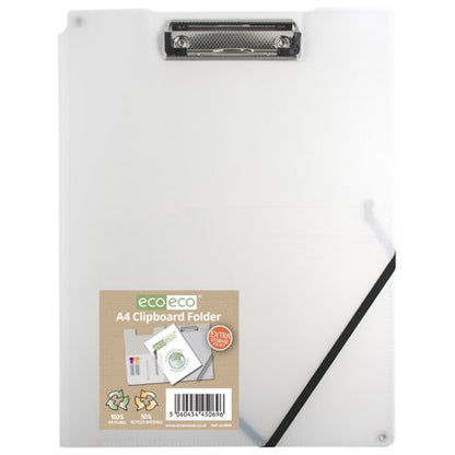 Eco Eco A4 50% Recycled Clipboard Folder - Single