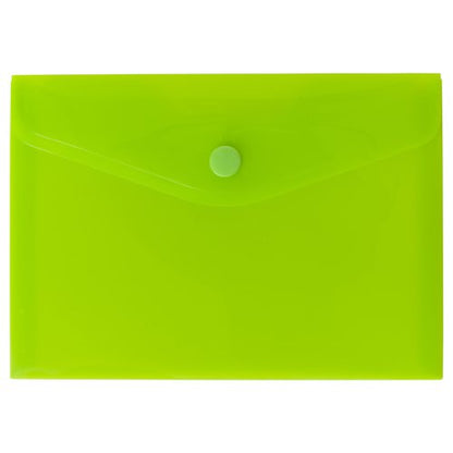 Eco Eco A4+, A5, A7, A6, A3 50% Recycled Colour Press Stud Wallets - Pack of 5