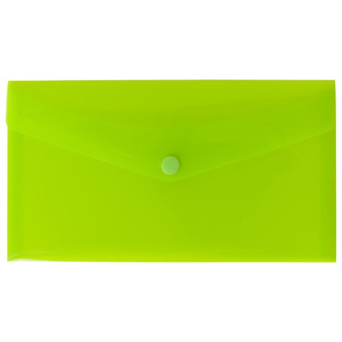Eco Eco DL 50% Recycled Colour Press Stud Wallets - Pack of 5