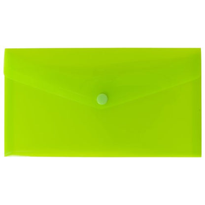 Eco Eco DL 50% Recycled Colour Press Stud Wallets - Pack of 5