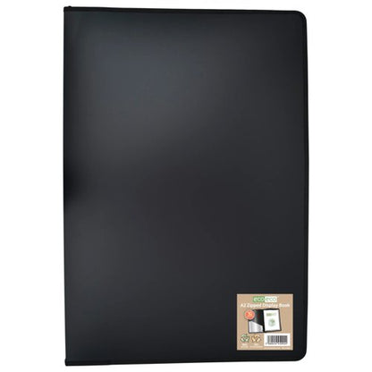 Eco Eco A2 50% Recycled  Display Book with 30 Zipped Pockets - Single