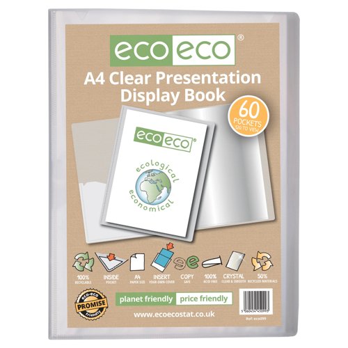 Eco Eco A5 50% Recycled Presentation Display Book with 40, A4 50% Recycled Presentation Display Book with 40, A4 50% Recycled Presentation Display Book with 10, A2 50% Recycled Presentation Display Book with 10, A4 50% Recycled Presentation Display Book with 20, A5 50% Recycled Presentation Display Book with 60, A4 50% Recycled Presentation Display Book with 60, A4 50% Recycled Presentation Display Book with 40 Clear, A4 50% Recycled Presentation Display Book with 60 Clear, A5 50% Recycled Presentation D...