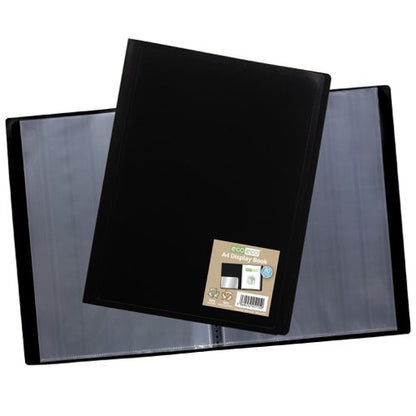 A4 100% Recycled Flexicover Display Book with 60, 80, 100 Pockets - Single