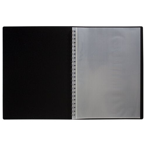 A4 50% Recycled Fold Flat Spiral Display Book with 40, A4 50% Recycled Fold Flat Spiral Display Book with 60, A5 50% Recycled Fold Flat Spiral Display Book with 40, A5 50% Recycled Fold Flat Spiral Display Book with 60 Pockets - Single