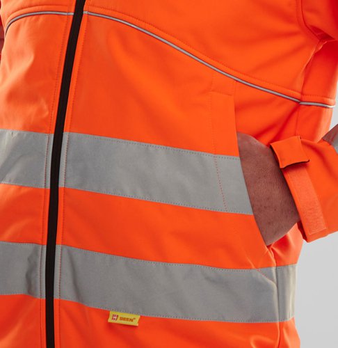 Beeswift Eton Hi-Viz Soft Shell Jacket Orange / Black L